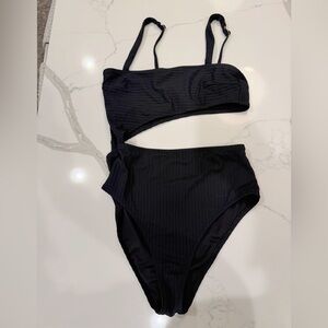Shade & Shore Black Onepiece swim